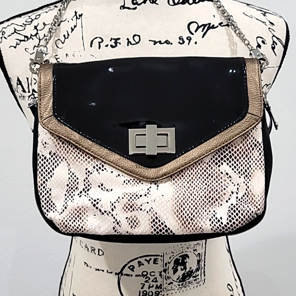 White House Black Market Animal Print Purse